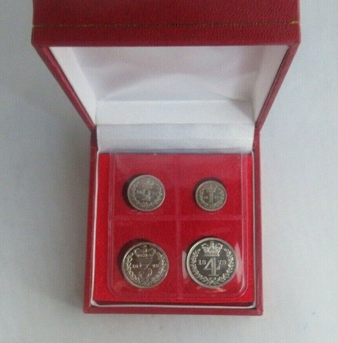 1878 maundy money - money, queen