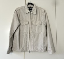 zara mens cream beige denim