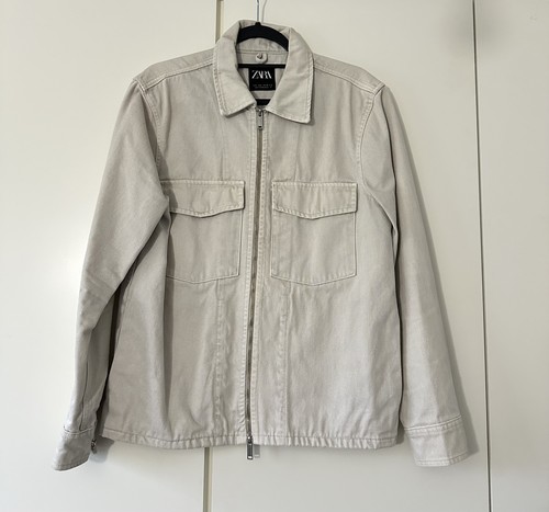 Zara mens cream beige denim - cream,