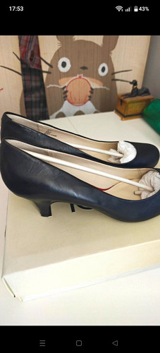 Next black leather court - leather,