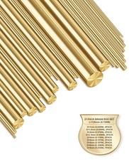 27 PCS Solid Brass Rods