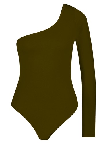 Womens one shoulder bodysuit - womens,