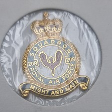 RAF 209 Squadron Queens Crown Badge.