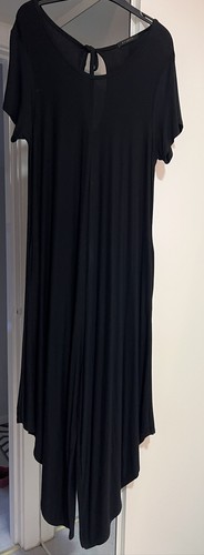 Black jumpsuit harem culottes - black,
