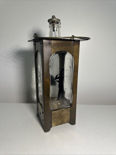 Rare vintage glass and - rare, brass