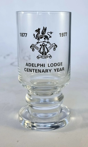 Masonic crystal glass - glass, adelphi