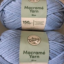 300g BLUE MACRAME YARN 2 x