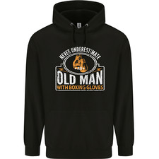 An Old Man With Boxing Gloves