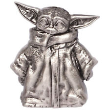 OFFICIAL STAR WARS THE MANDALORIAN GROGU PEWTER PIN BADGE