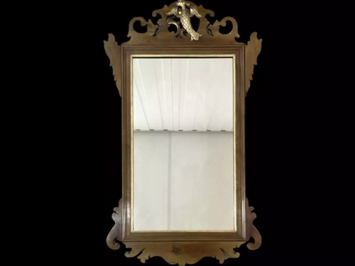 Mahogany fretwork pier mirror - mahogany,
