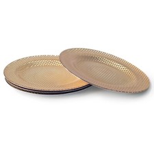 4-Pack 33cm Metallic Gold