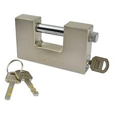 High Quality 100mm Steel Shutter Padlock + 3 Security Keys Shop Container Lock