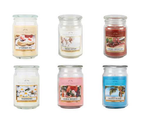Pacific wax large scented jar - wax,