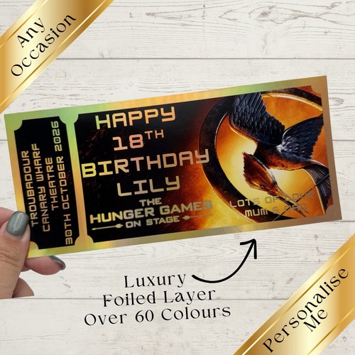 Hunger games theatre ticket - hunger,
