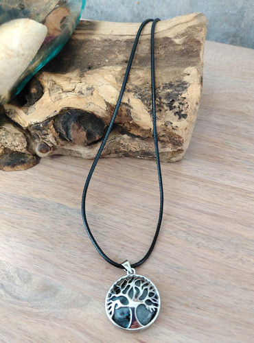 Black tourmaline necklace - tourmaline,
