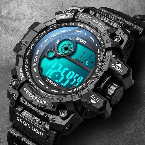 Men led digital watch - digital,