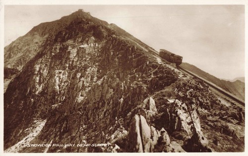 Snowdon railway near summit - snowdon,