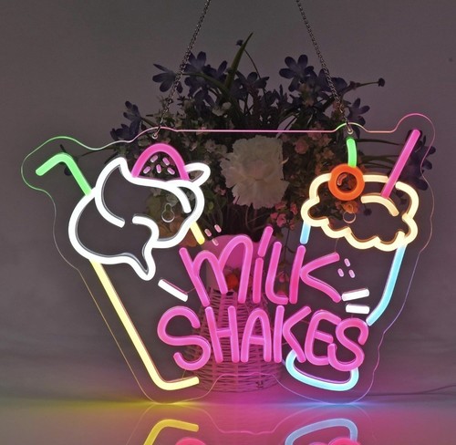 Bright neon milk - milk, shakes