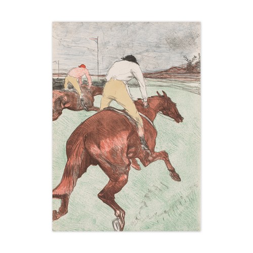Horse racing art print - horse,