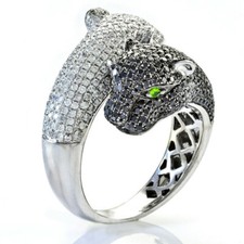 3.50 Ct Round White & Black