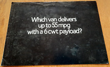 RELIANT KITTEN VAN car sales brochure from UK, 1976 / 1977