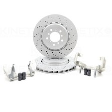 FOR BMW M3 E46 FRONT CSL 345mm X 28mm FRONT BRAKE DISCS CARRIER UPGRADE KIT