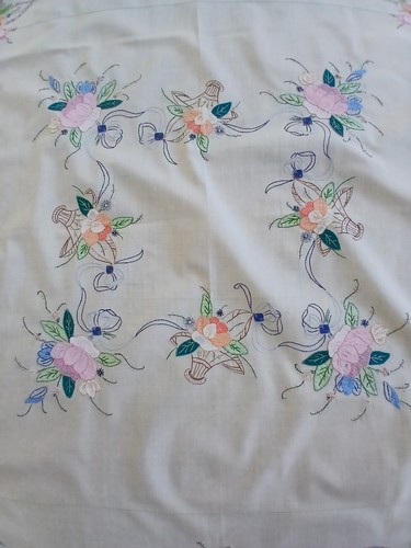 Vintage hand appliqued and - vintage,