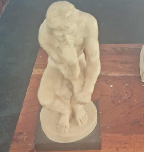 Beige stone male - male, figurine