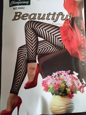 Retro Striped  Design Fishnet