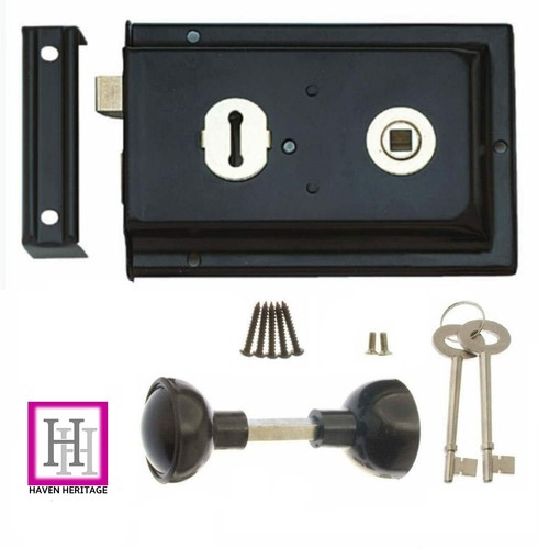 Rim lock set deadbolt - set,