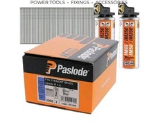 Paslode 921588 F16 1.6mm x 32mm Galvanised Straight Brad Nails (2000 Pack & 2 Fu
