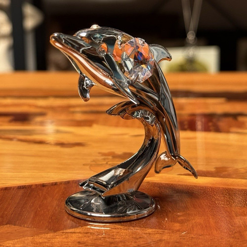 Swarovski crystal dolphin - crystal,