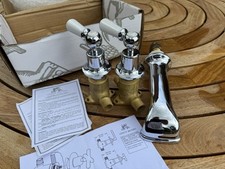 Lefroy Brooks WL 1152 Classic White Lever Concealed Wall Bath Filler