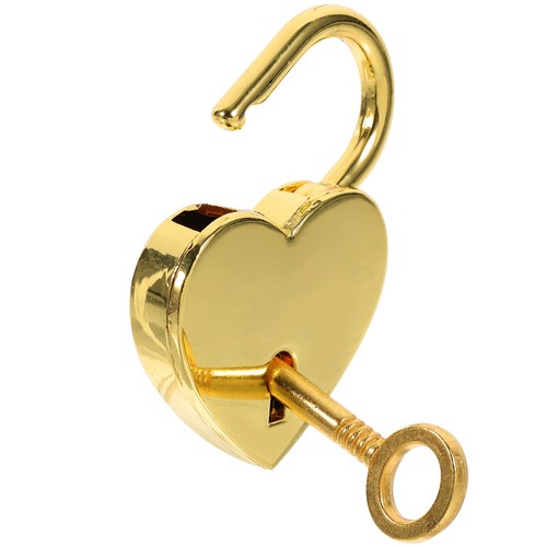 Heart shaped padlock with key - heart,
