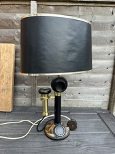 Vintage candlestick telephone converted to lamp