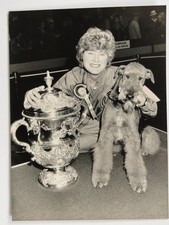 Mary Swash Airedale Terrier Emma Supreme Champion Crufts Dog Show London 1986