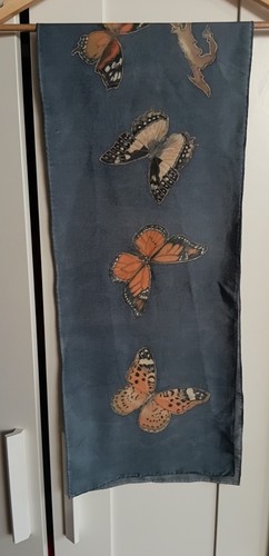 Silk scarf butterfly - silk,