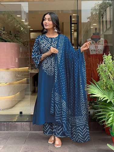 Women plus size blue rayon - women,