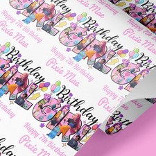 Personalised Kpop Birthday Wrapping Paper – Custom Name Gift Wrap for Girls, Fan
