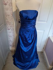 Ballgown Prom Dress Handmade Royal Blue  Size 10 See Pics For Measurements