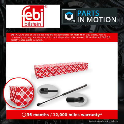 Boot gas strut - gas, mercedes