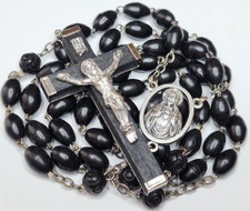 Vintage Rosary Black Ebony