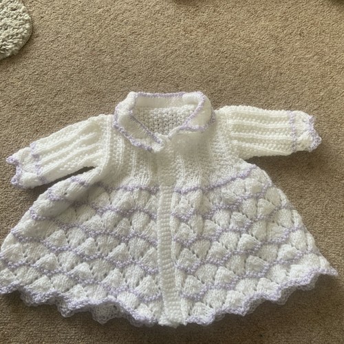 White baby matinee jacket - baby’s,
