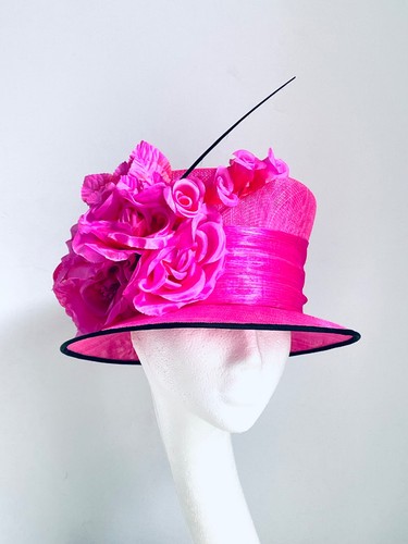 Bright pink hat occasional - ,