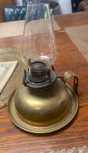 Antique paraffin oil table - paraffin,