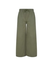 Boohoo Wide Leg Jogging bottoms Khaki Size L BNWT