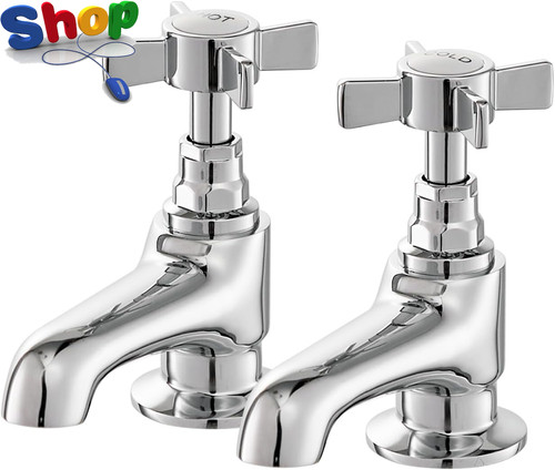 Basin taps pair victorian - taps,