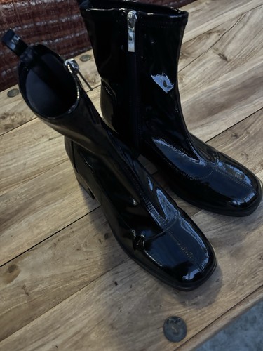 Schuh black patent square - schuh,