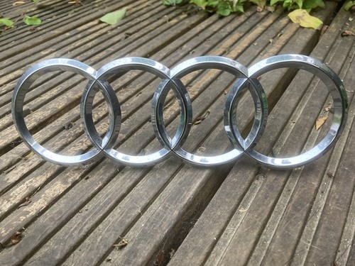 Audi chrome silver rear - chrome, badge