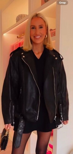 Zara oversized biker jacket - oversized,